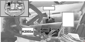 Hauptrelais DDE (K2003a) für den M57 TU Motor.