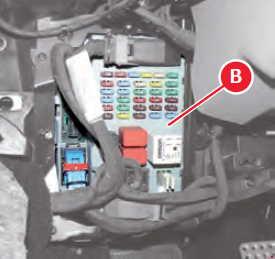 Sicherungen und Relais der Karosseriesteuerung im Ferrari 458 Speciale.