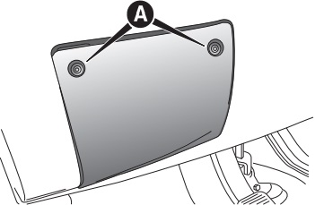 Position des Sicherungskastens am Armaturenbrett des Fiat Ducato.