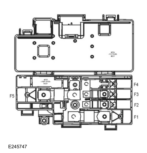 Dritter Batterie-Sicherungskasten für Ford EcoSport Modelle, hergestellt ab 07.10.2019.