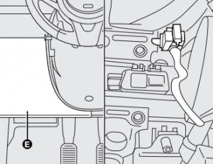 Sicherungen im Armaturenbrett eines Ford Ka (2010-2014) für die Steckdose.