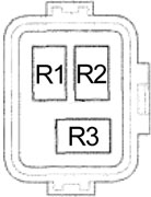 Zweiter Sicherungskasten mit Relais im Motorraum des Honda CR-Z.
