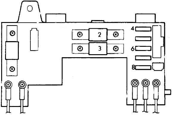 Sicherungskasten im Motorraum eines Honda Civic der Baujahre 1988-1991.