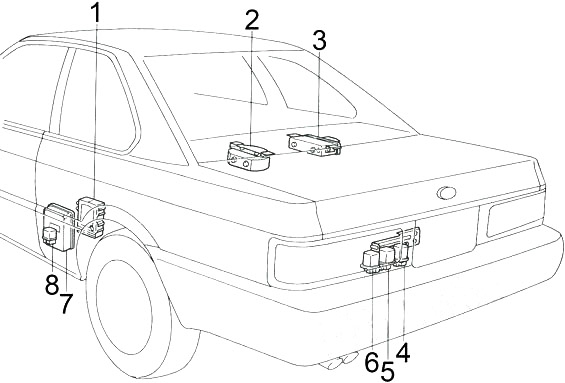Detailaufnahme der Fahrerkabine mit Armaturenbrett, Baujahr 1990-1992.