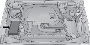 Position des Stromverteilungszentrums (PDC) in einem Benzinmotor.