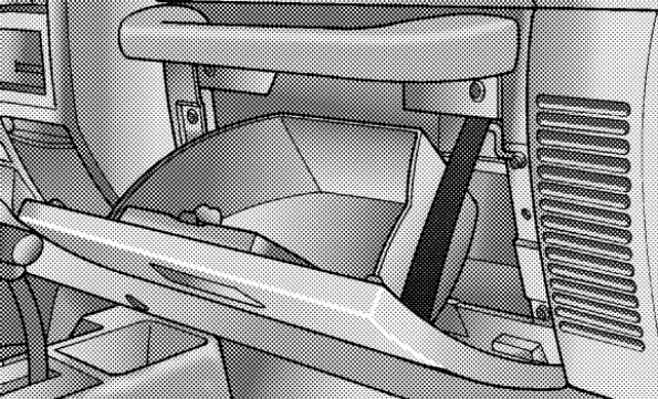 Sicherungstafel hinter dem Handschuhfach im Fahrgastraum des Fahrzeugs.