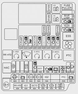 Sicherungskasten im Motorraum: Sicherung für das LDWS-Modul im Benzinmotor.