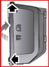 Detailansicht des Sicherungsplans im Motorraum des Land Rover Freelander 2.