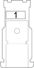 Sicherungsblock in der Kabine, unter dem Armaturenbrett positioniert.