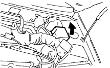 Der Hauptkasten im Motorraum, links neben der Säule positioniert.