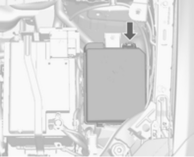 Detailansicht der Sicherungsbelegung im Motorraum nach dem Entfernen der Abdeckung.