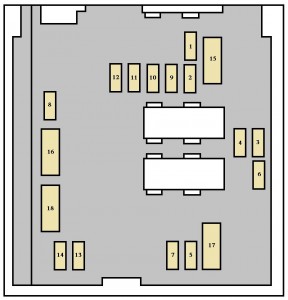 Sicherungskasten im Motorraum für den hinteren Parkassistenten.