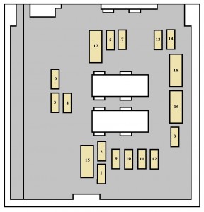 Sicherungen im Motorraum des Peugeot 807 für die Telematiksteuerung.