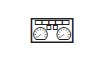 Sicherungen im Renault Master III, obere Reihe für Audio.