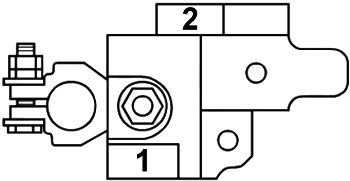 Nahaufnahme des Sicherungskasten-Layouts im Motorraum mit Sicherungszieher.