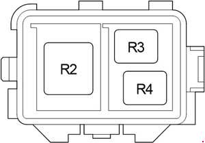 Diagramm des zusätzlichen Relaiskastens im Fahrzeug.