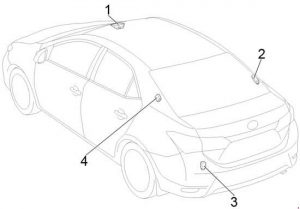 Sicherungskasten im Toyota Corolla Limousine (2013-2018).