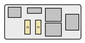 Detailansicht des Motorraums im Toyota Land Cruiser (2006-2007).