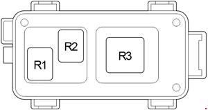 Relaiskasten Typ B für das Antiblockiersystem (VSC2 / ABS2).