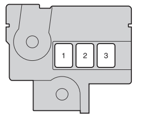 Sicherungskasten Typ C im Motorraum von Toyota RAV4 Dieselmodellen.