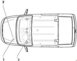 Lage der Zigarettenanzünder-Sicherung 47 im Motorraum des VW Caddy.