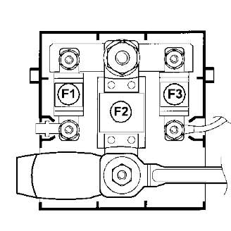 Schematische Darstellung der Batteriesicherungen